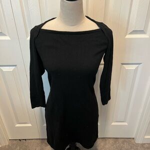 Acrobat size S Silk Linen Elegant Black Women's Dress